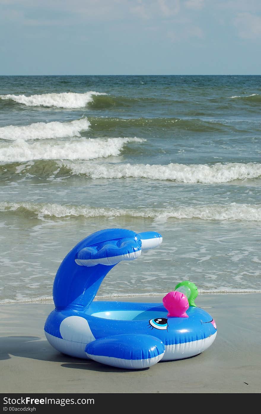 Inflatable on ocean. Hilton head island. Inflatable on ocean. Hilton head island