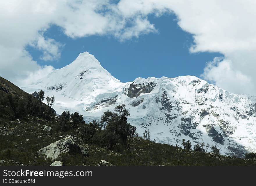 Cordillera mountain and beautiful clouds. Cordillera mountain and beautiful clouds