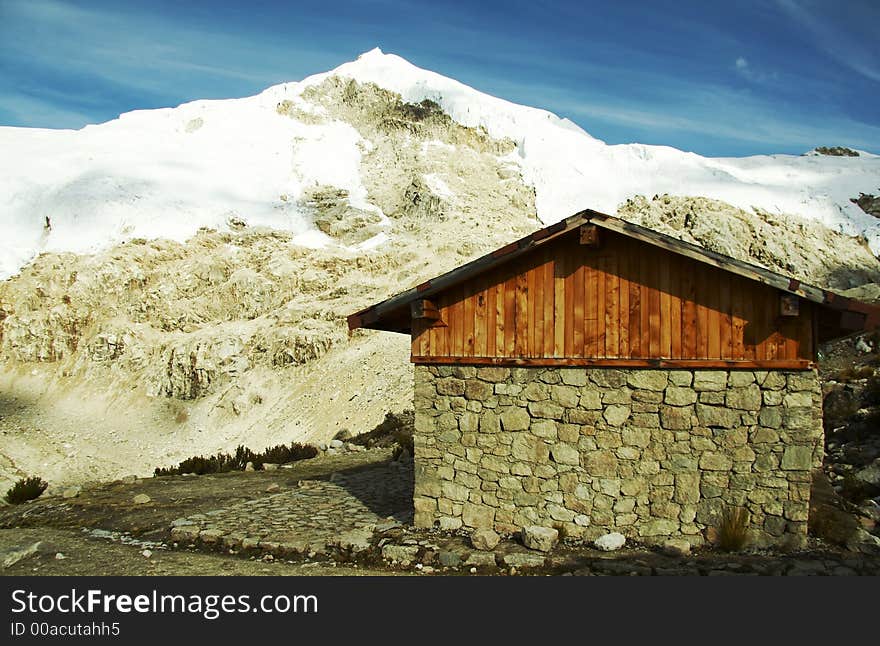 Stone hut in the Cordilleras mountain. Stone hut in the Cordilleras mountain