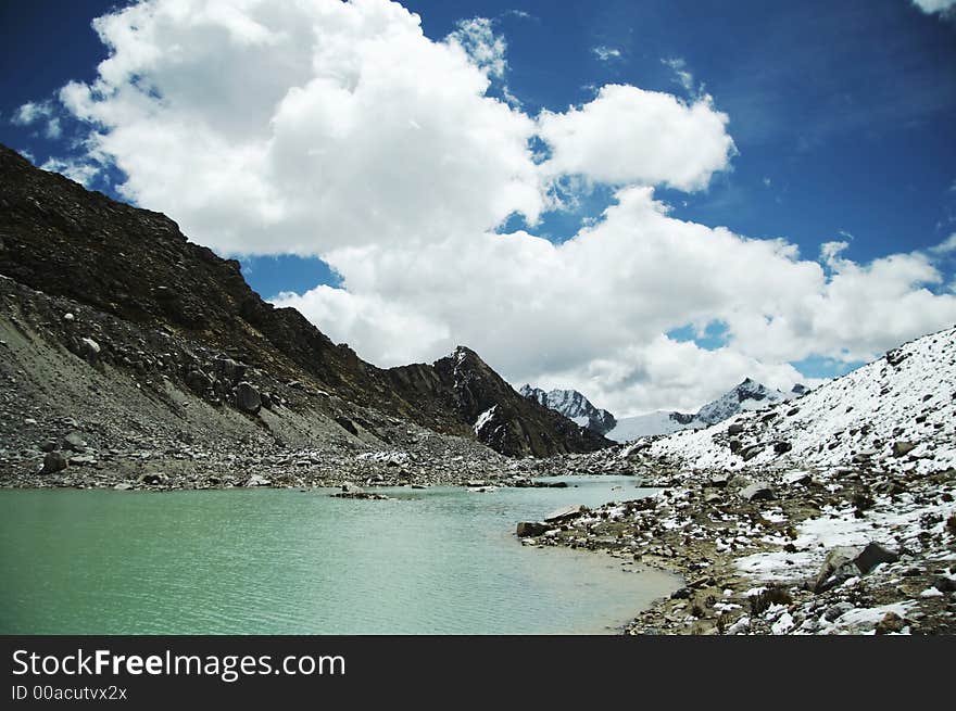 Beautiful lake in the Cordilleras mountain. Beautiful lake in the Cordilleras mountain