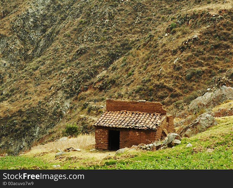 Old hut in Peruvian Andes. Old hut in Peruvian Andes