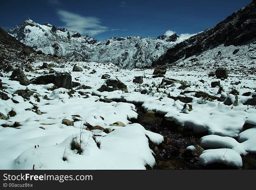 Snowcovered mountain