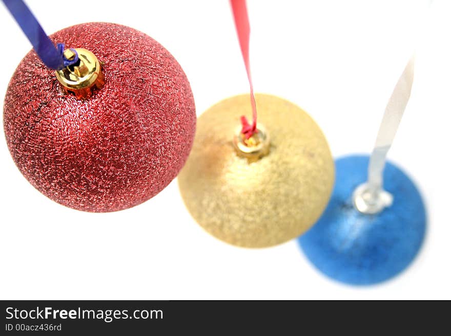 Celebratory ornaments in the form of glass spheres