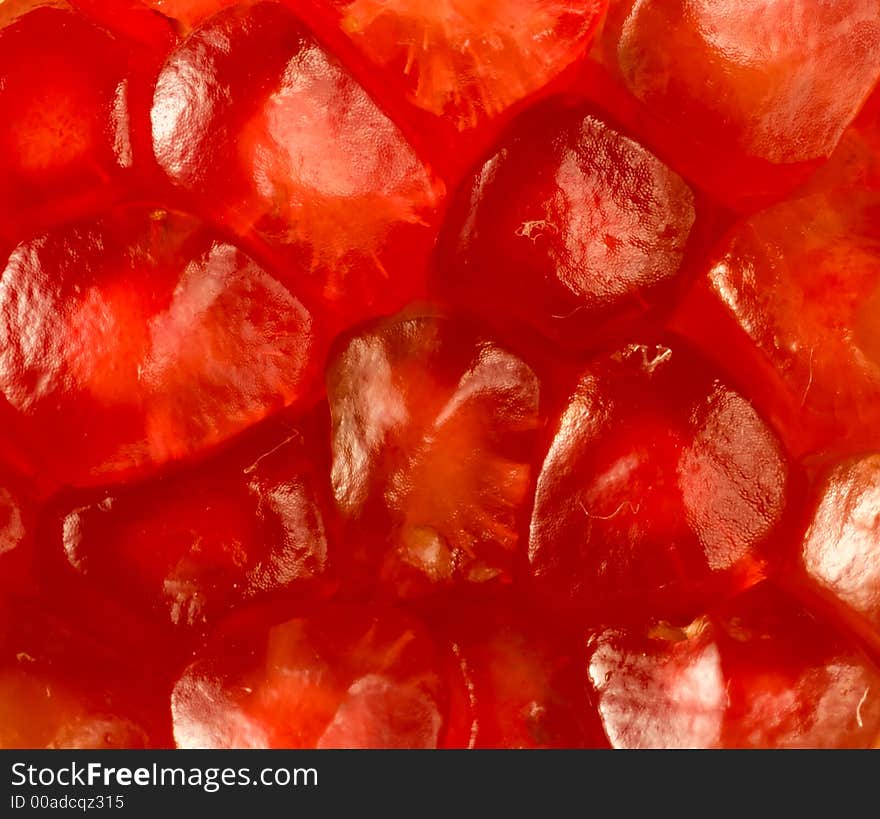 Pomegranate grains detailed - close up - more in my portfolio