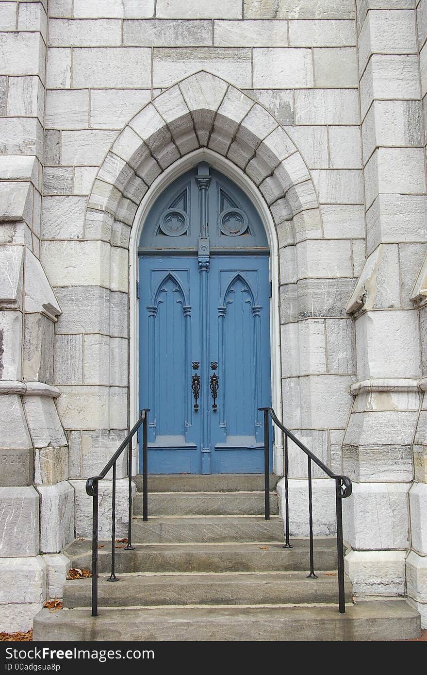 Blue Church Door