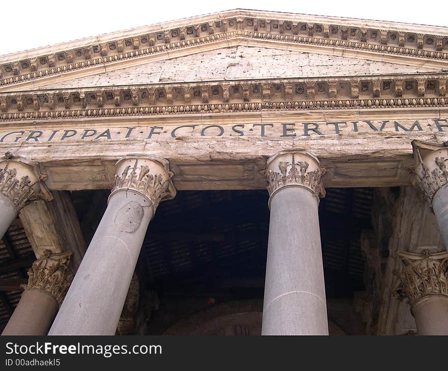 Pantheon Temple in Rome, Italy