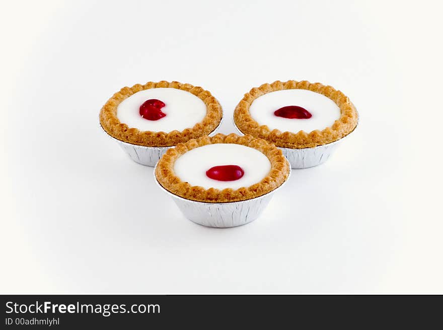 Three cakes or Bakewell tarts as they are known in the UK!