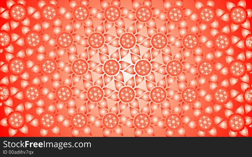 The light pleasant background from figures flower is developed for a textile material. The light pleasant background from figures flower is developed for a textile material