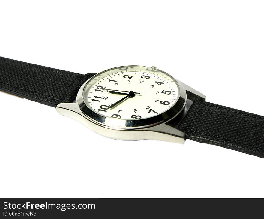 Photo of a watch on a white background