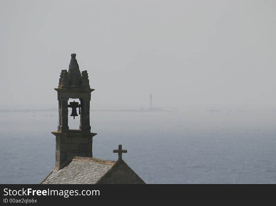 A little chapel near Pointe du Van (France)