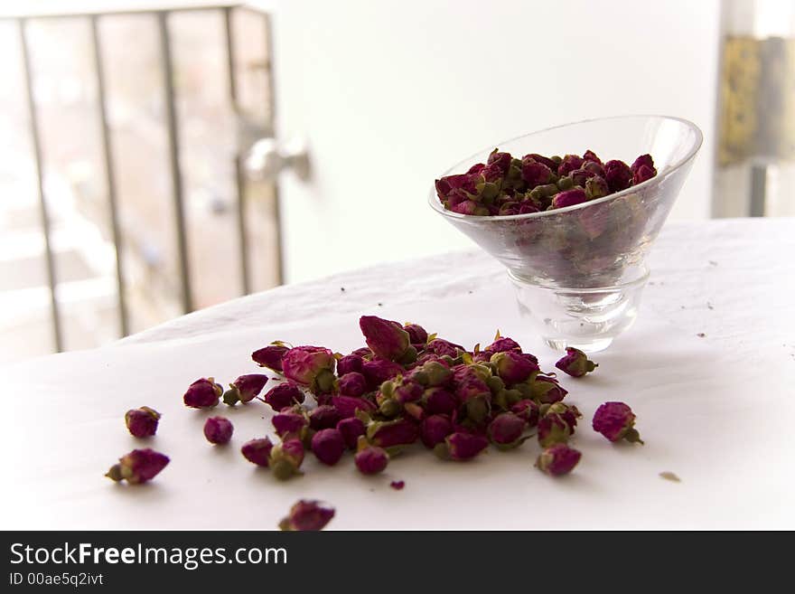 Rosemary Tea on white background. Rosemary Tea on white background