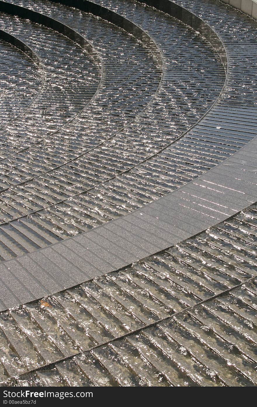 A circular fountain in Sydney Australia