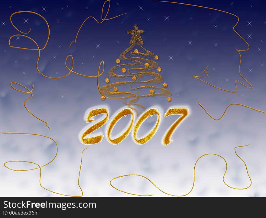 Computer illustration of the celebrating 2007