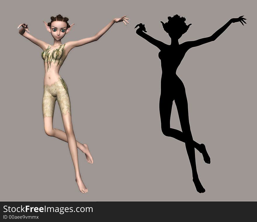 Digital figure for your artistic creations. Digital figure for your artistic creations