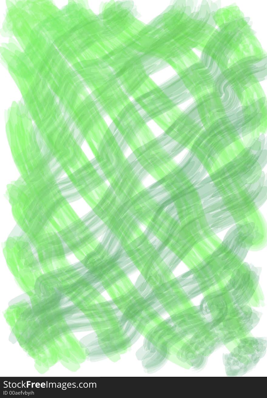 Hand painted green background