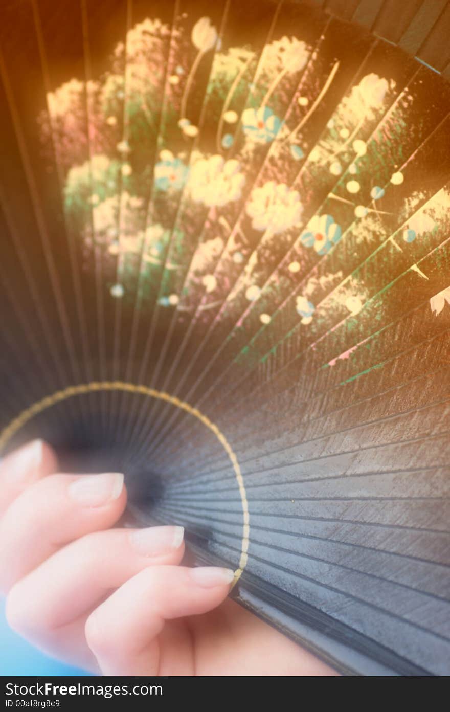 It's a photo of a fan