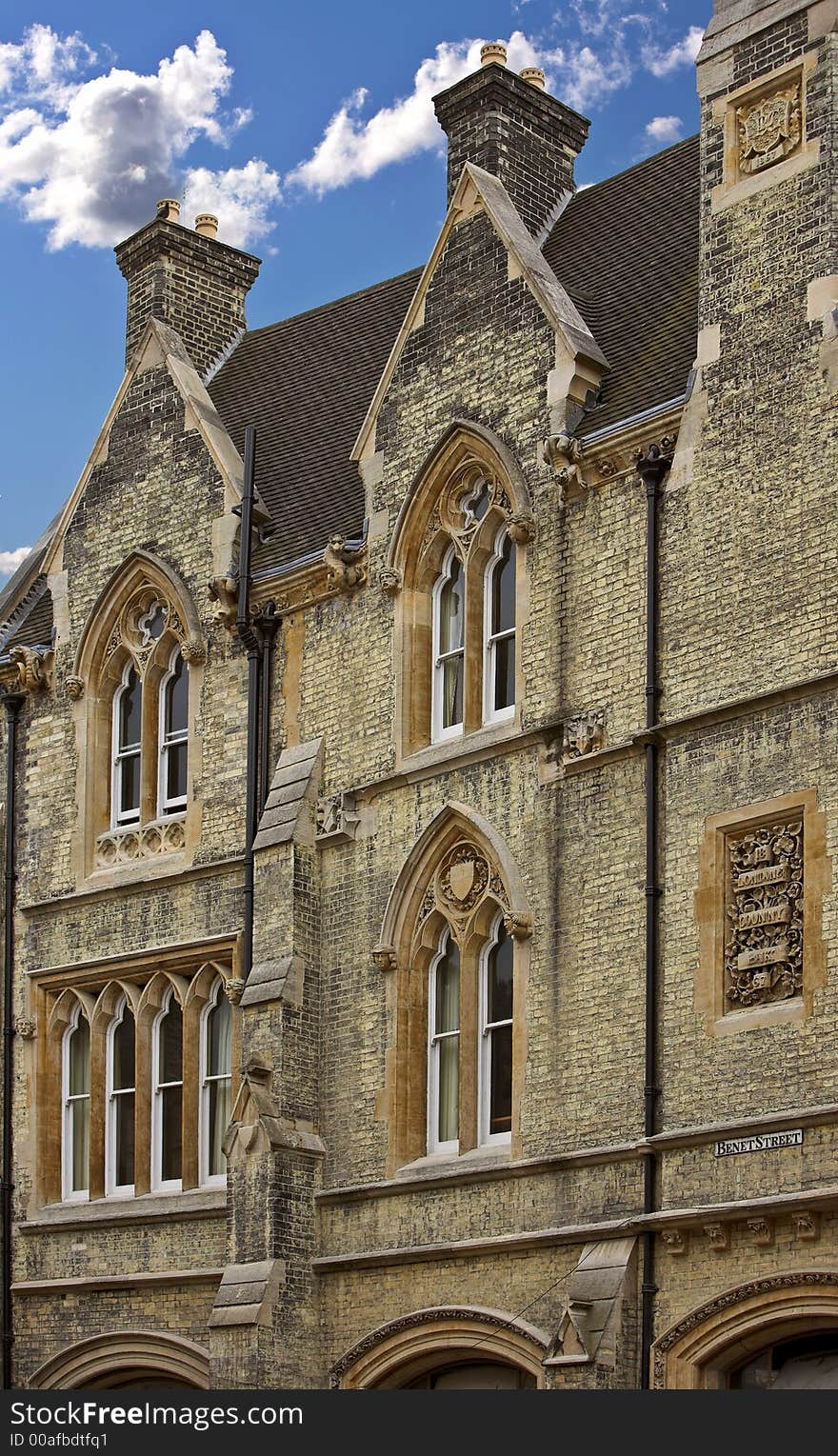 Old building at Cambridge University, England. Old building at Cambridge University, England