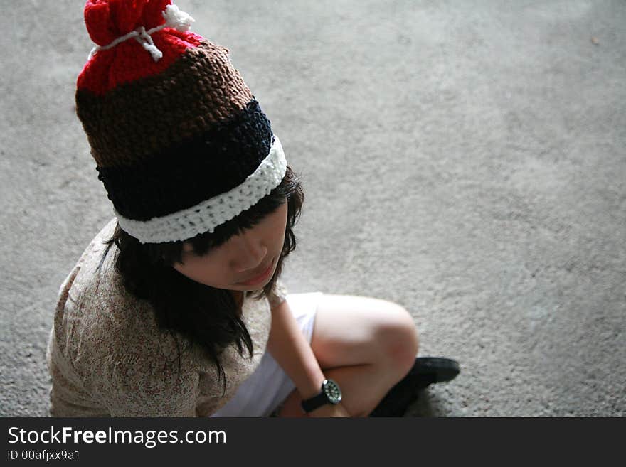 Girl Sitting Down