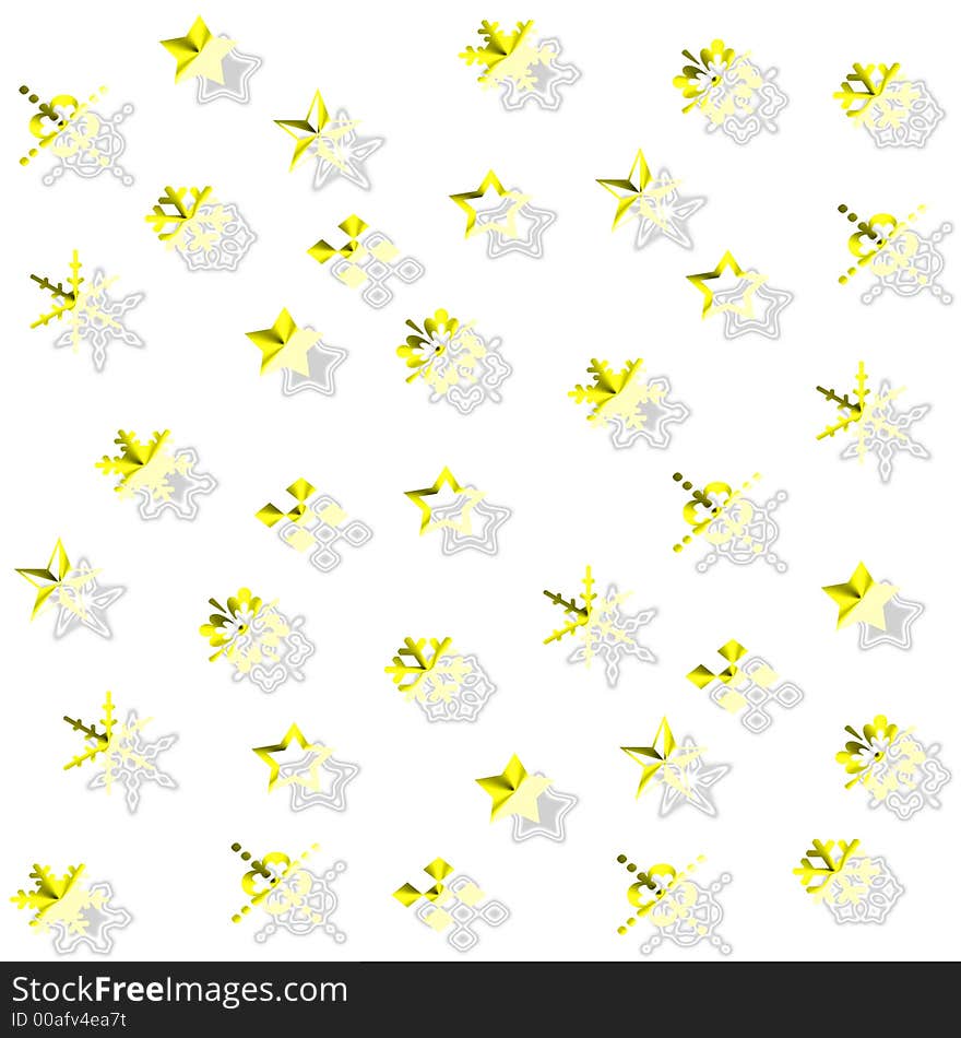 Stellar snowflake background