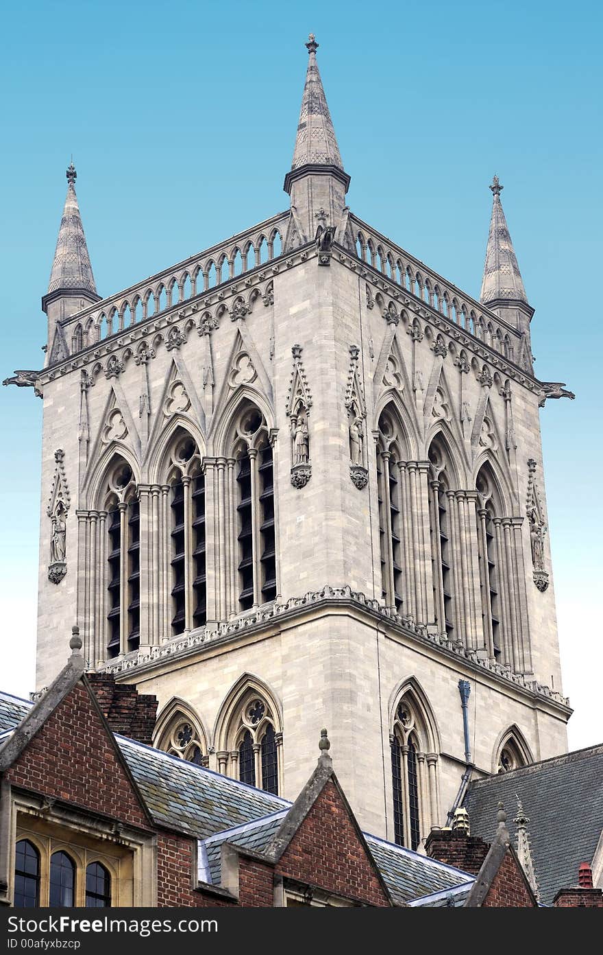 Tower at Cambridge University, England