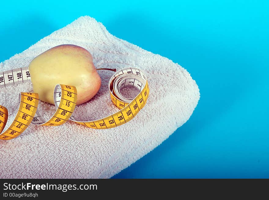 Apple on the towel