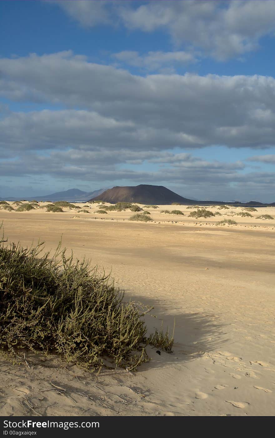 Beautiful landscape on the island Fuerteventura. Beautiful landscape on the island Fuerteventura