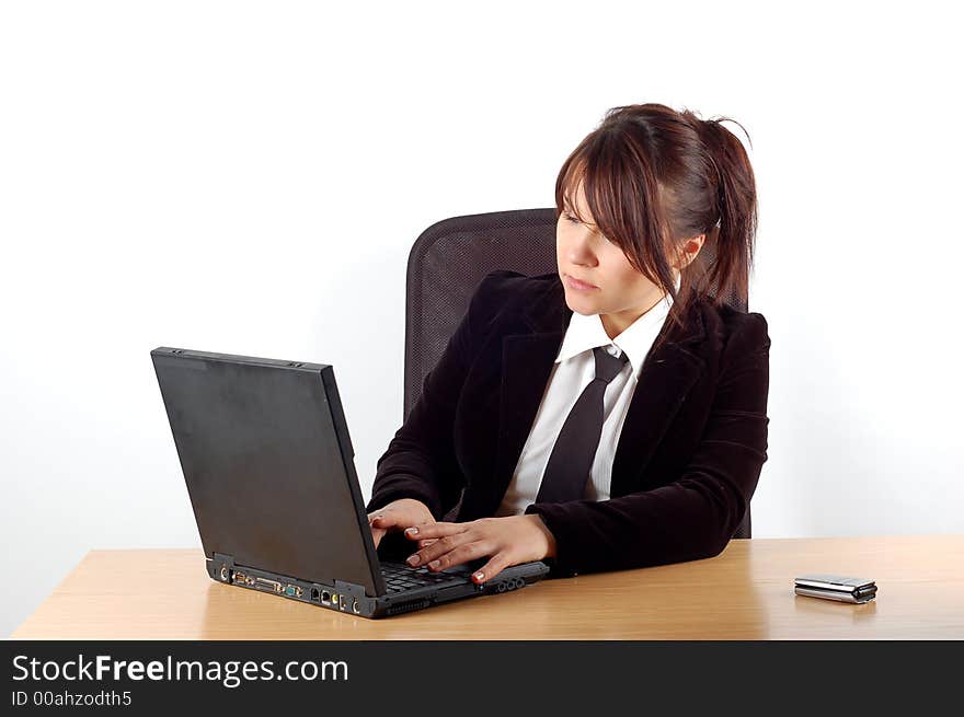 Business woman at desk 9