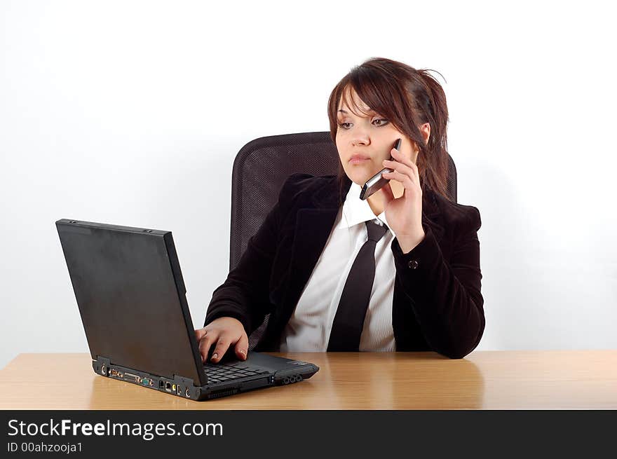 Business woman at desk 4