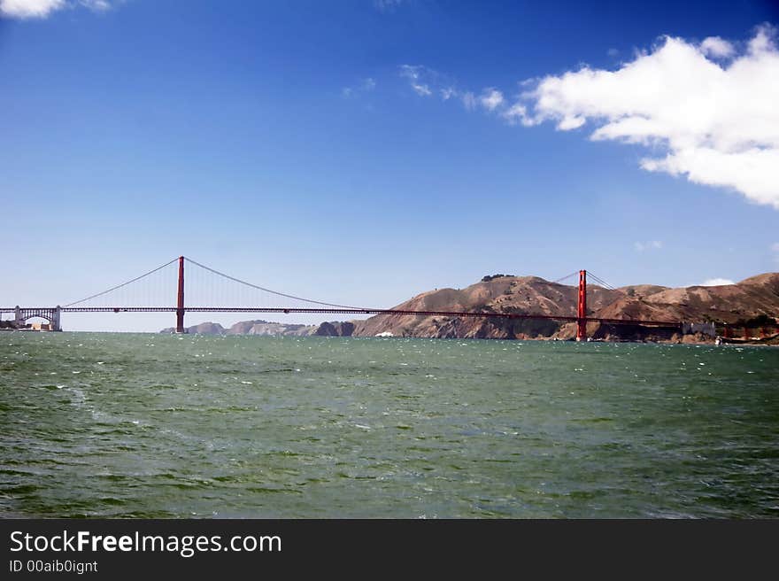 Golden Gate Bridge from seaside, San Francisco, USA. Golden Gate Bridge from seaside, San Francisco, USA