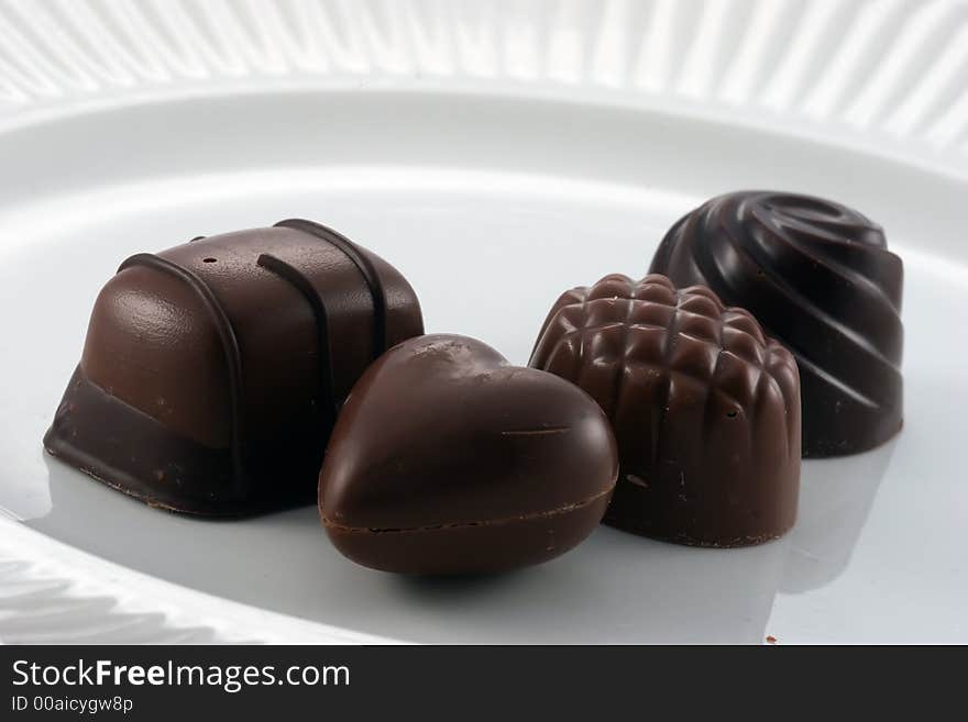 Chocolates on a Plate