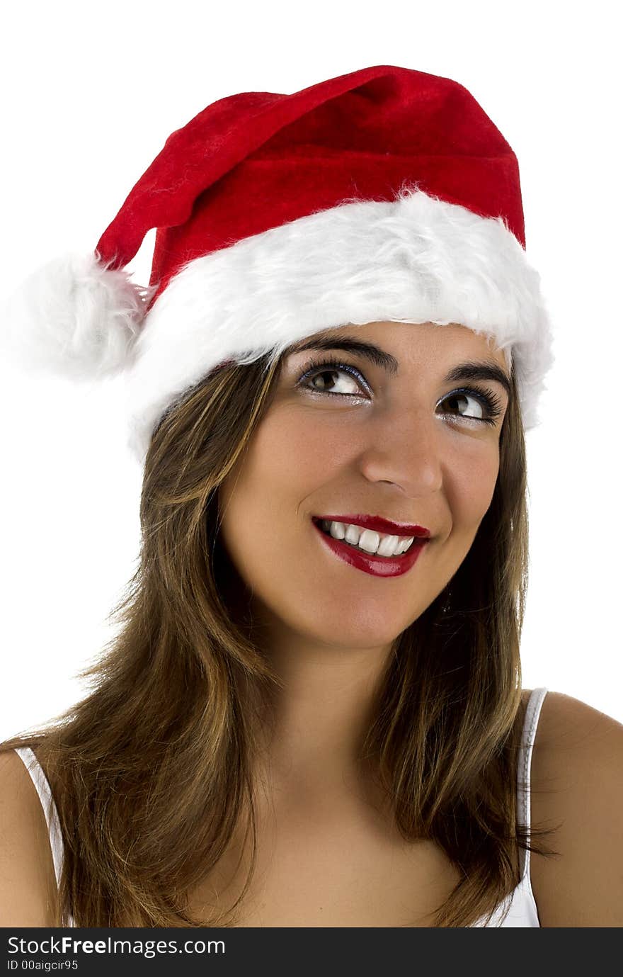 Christmas season! Different portraits of a beautiful woman. Christmas season! Different portraits of a beautiful woman.