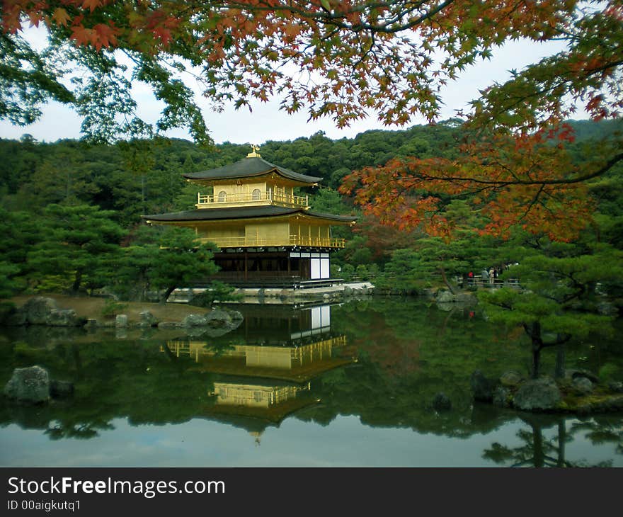 Temple in a park