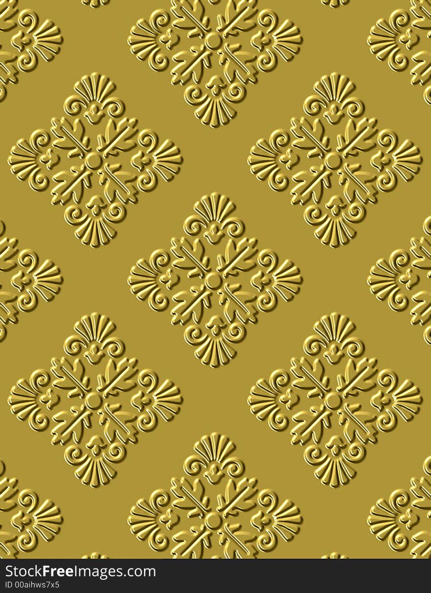 A raised pattern of old world architectural ornamentation that can be repeated to cover a larger surface. Perfect for wall covering, a ceiling, or for use as a scrapbook page. A raised pattern of old world architectural ornamentation that can be repeated to cover a larger surface. Perfect for wall covering, a ceiling, or for use as a scrapbook page