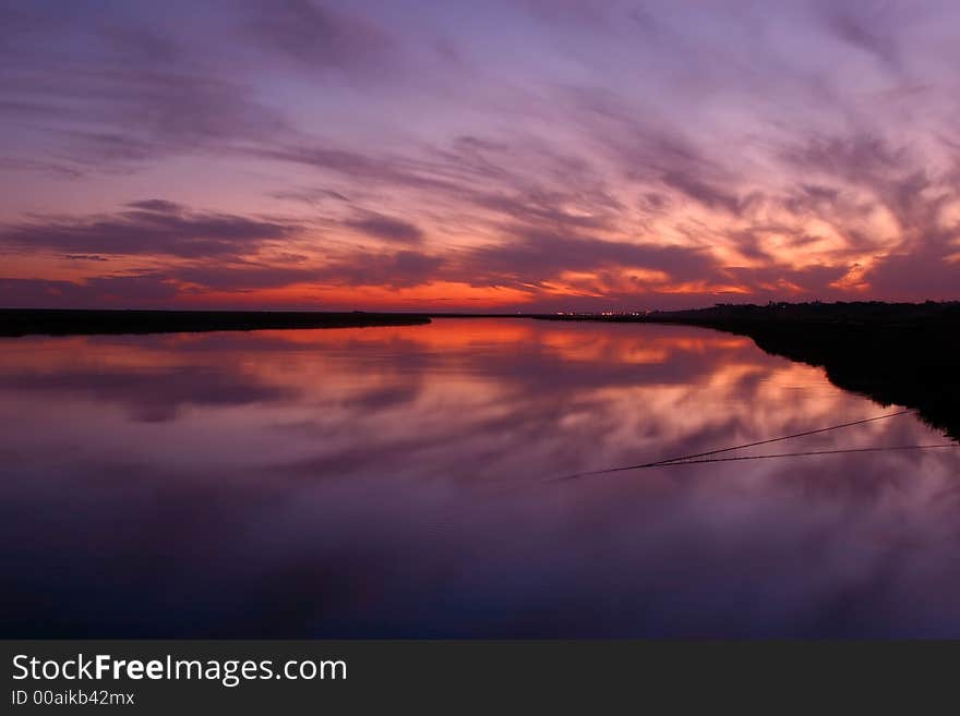 Sunset colors