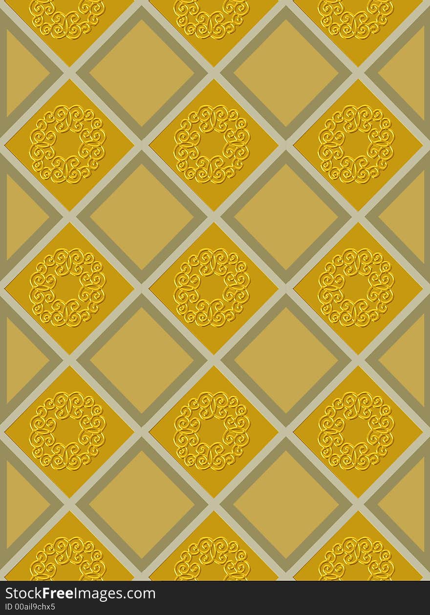 A raised pattern of old world architectural ornamentation that are set in a tiled pattern. Perfect for wall covering, a ceiling, or for use as a scrapbook page. A raised pattern of old world architectural ornamentation that are set in a tiled pattern. Perfect for wall covering, a ceiling, or for use as a scrapbook page