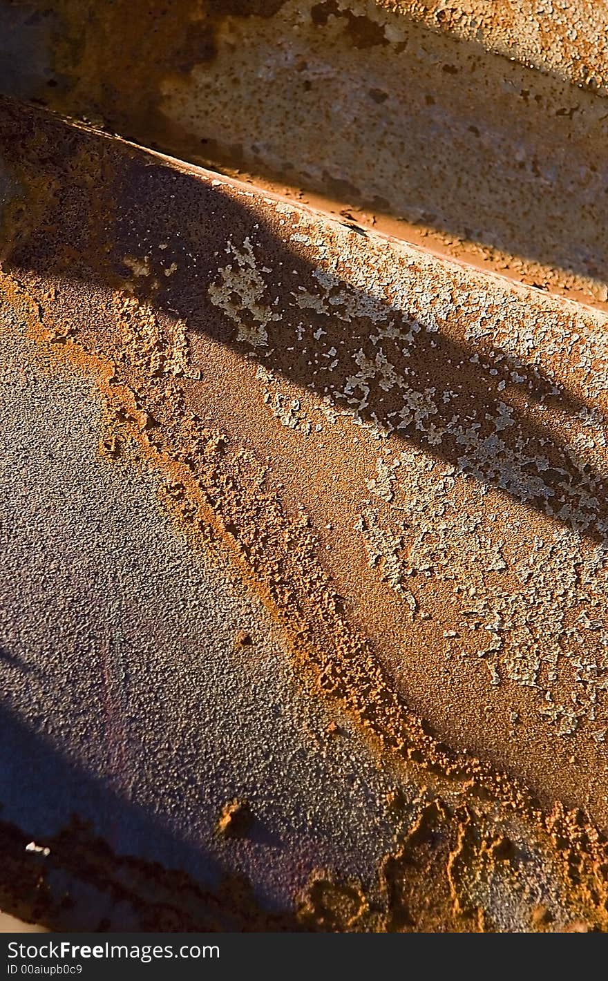 Rusted Sheet Metal in an urban junkyard