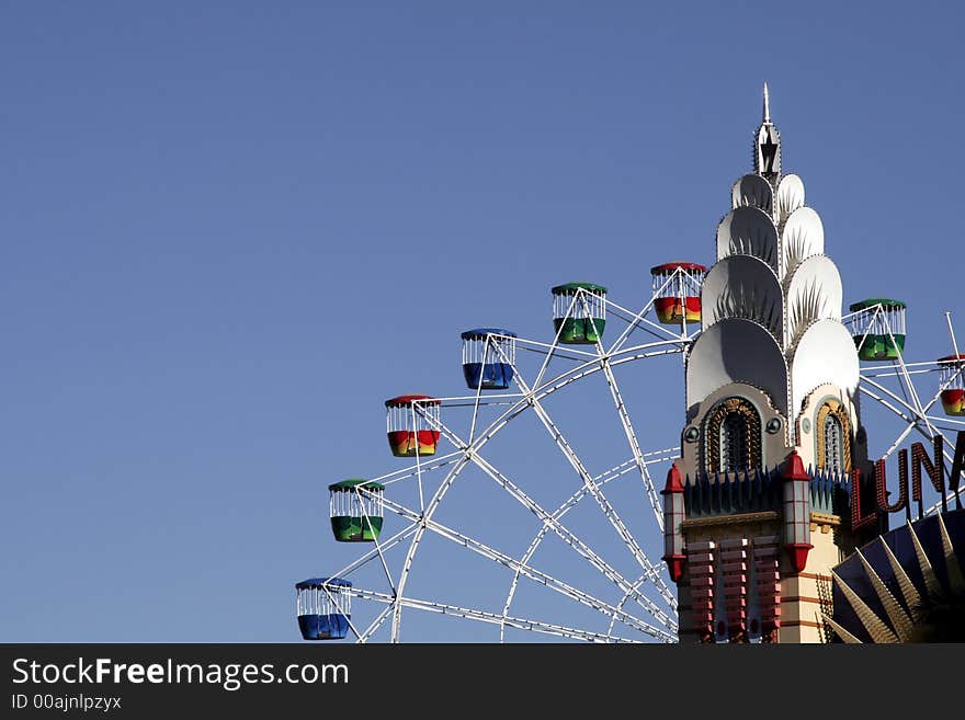 Big Ferris Wheel At Luna Park, Sydney, Australia