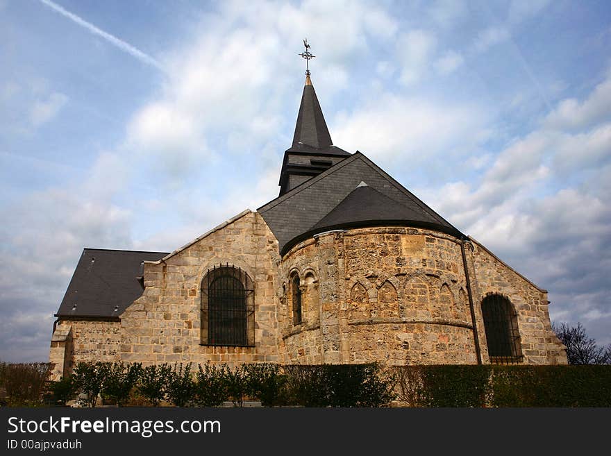 Church in Normandy in september