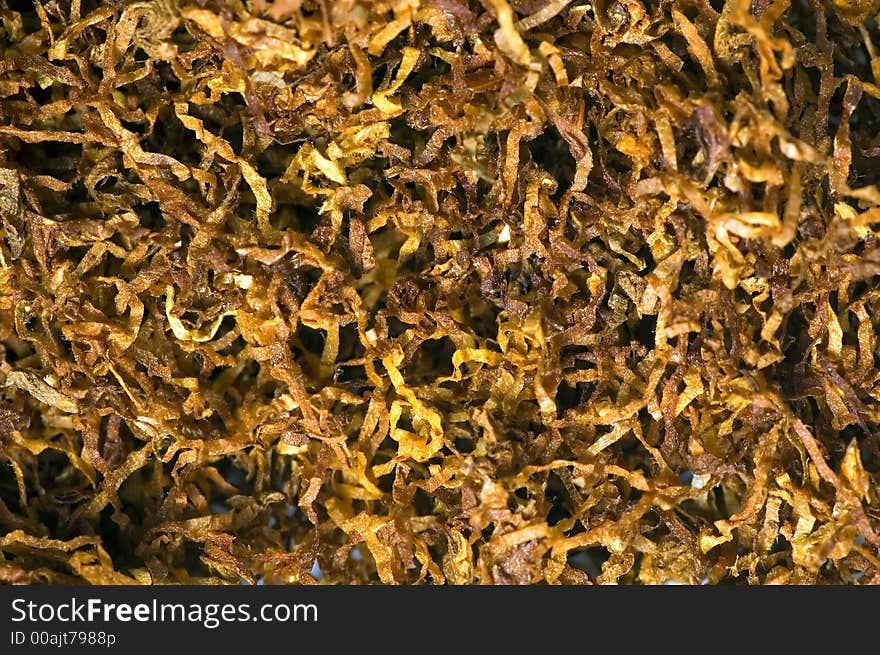 Close up of tabacco, used to roll cigarettes. Close up of tabacco, used to roll cigarettes