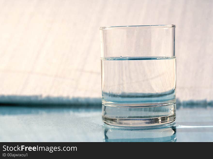 A glass of fresh water