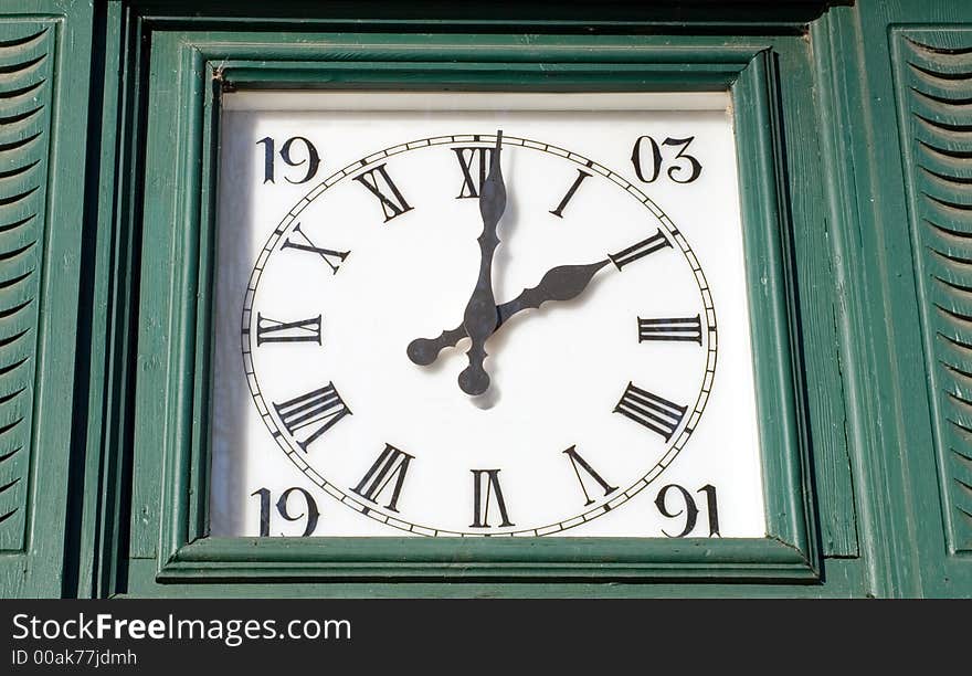 Wooden Framed Clock