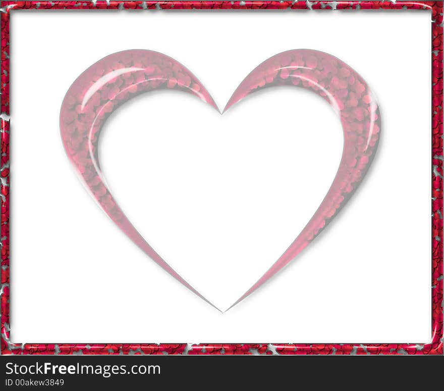 Love note heart background style image