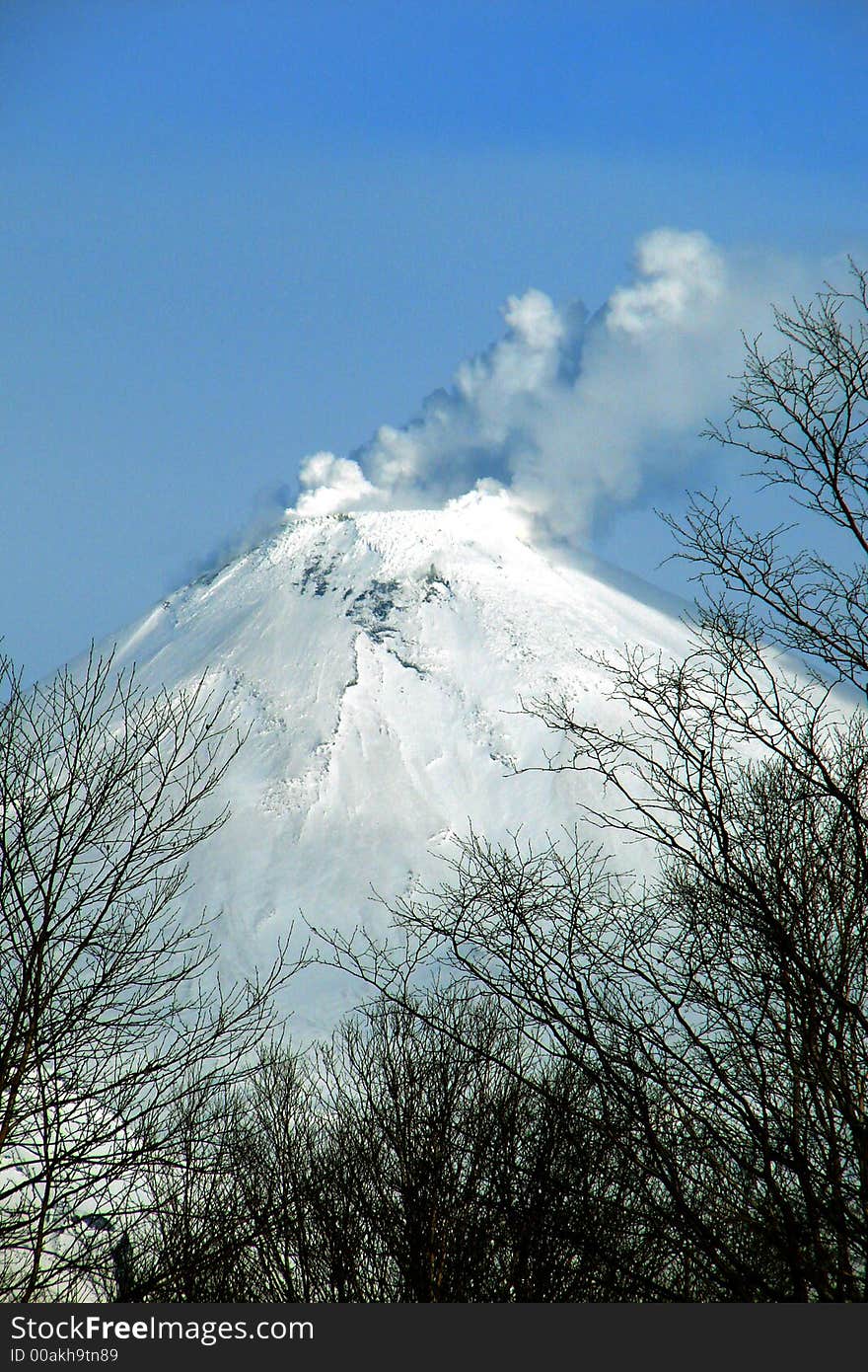 Kamchatka, avachinskiy volcano, november 2006. Kamchatka, avachinskiy volcano, november 2006