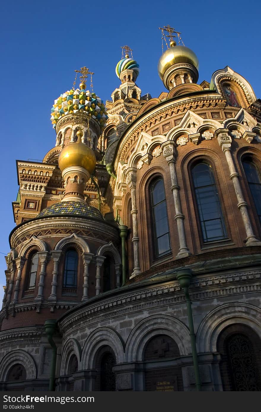 Historical temple in a center Saint-Petersburg