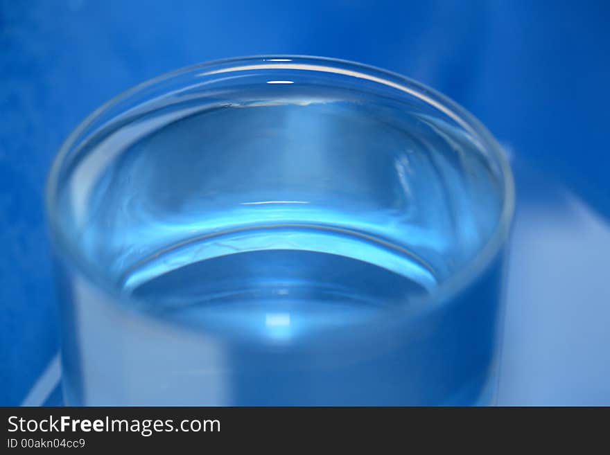 A glass of fresh water