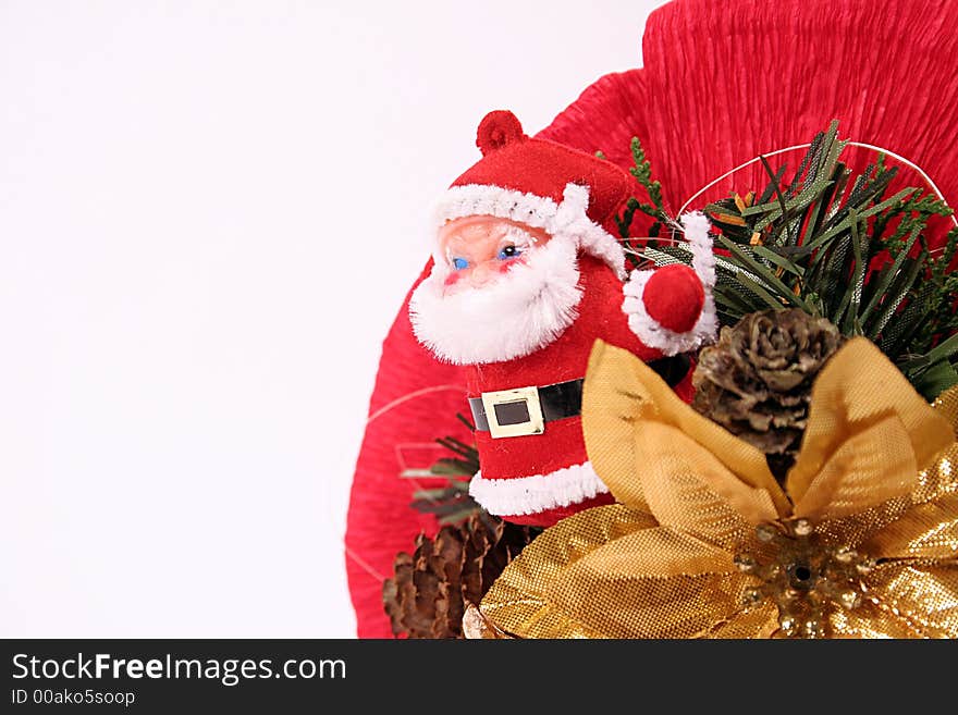 Christmas santa on a white background. Christmas santa on a white background