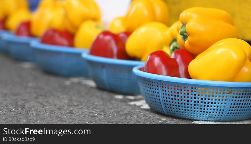 Vegetable market-abstract