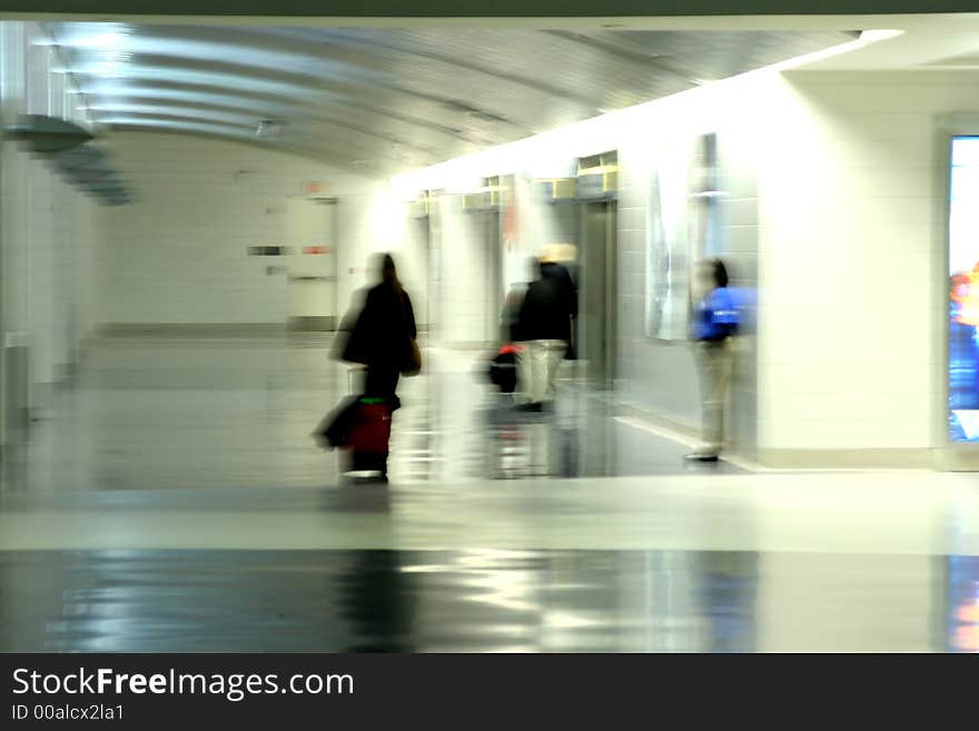 Passengers at the airport