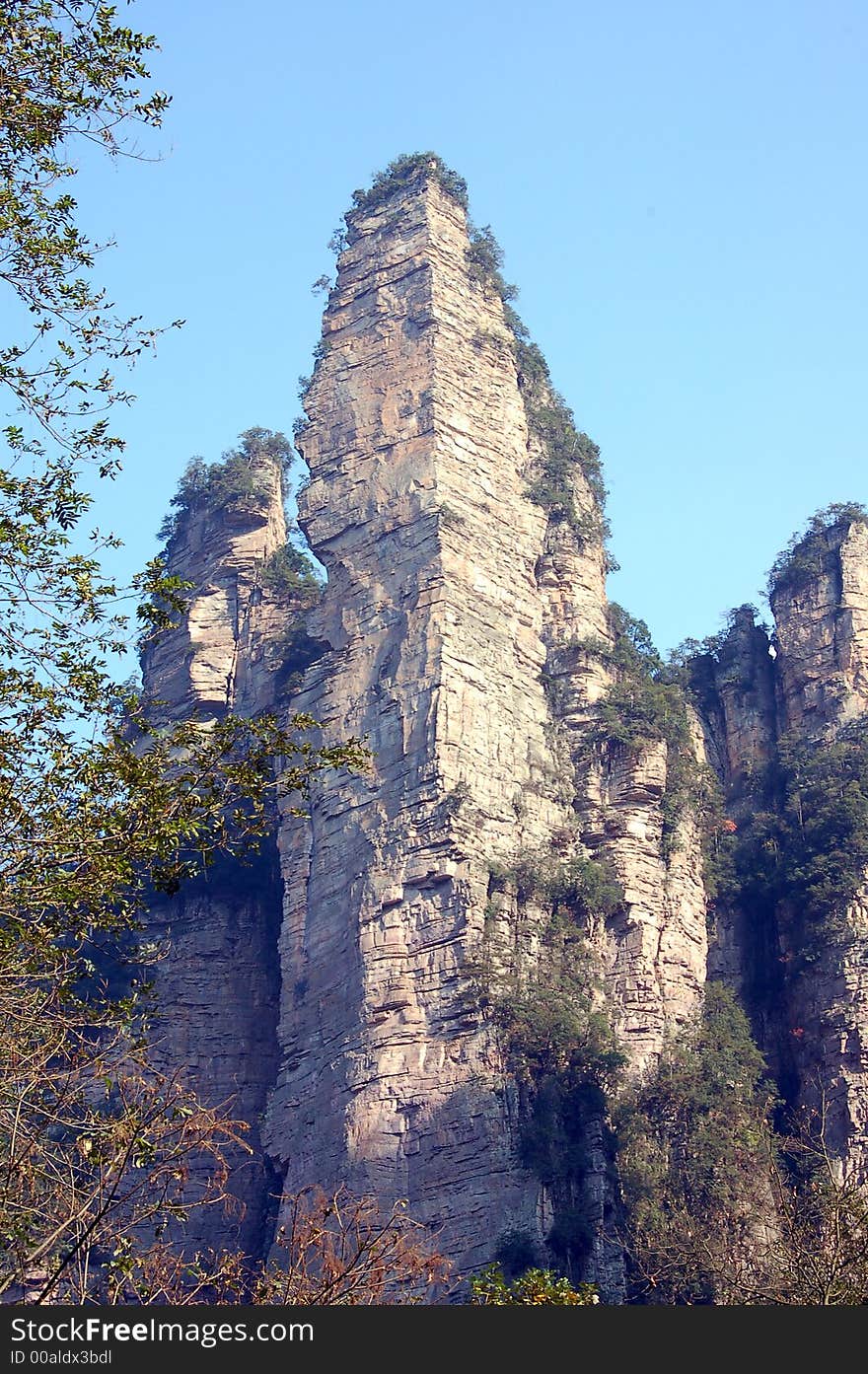 Sand stone peak in china