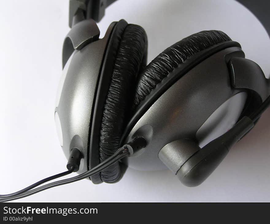 On a photo it is made in Ukraine headphones which are represented lay on a white background. On a photo it is made in Ukraine headphones which are represented lay on a white background.